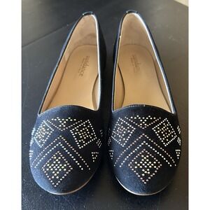 Sundance Women's Ballet Flats Aztec Bead Design On Toes Suede Leather Size 8.5-9